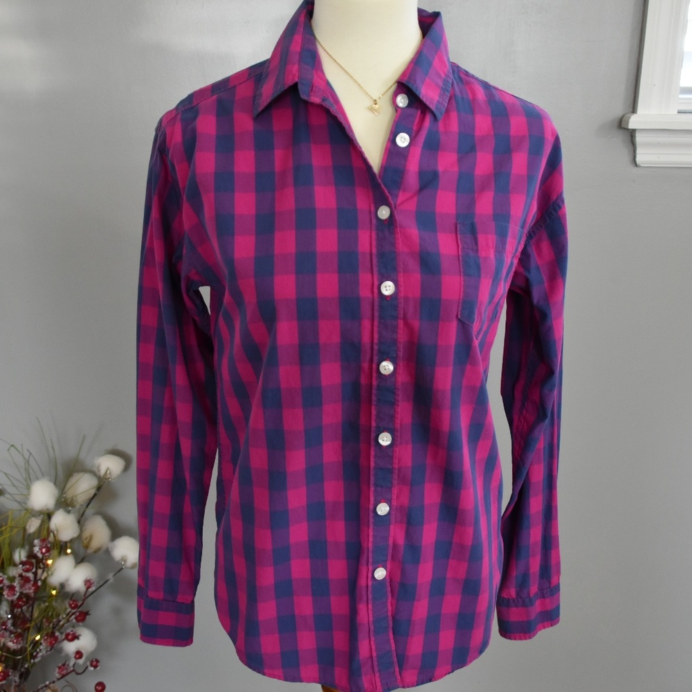 American Eagle Boyfriend Fit Plaid Shirt